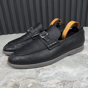 Louis Vuitton Estate Loafer Black Grain Leather 9 LV or 10 US or 43 EUR